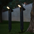 Brity - Bolardo y poste solar - Plástico - Negro
