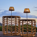 Raffy - Lámpara de mesa inalámbrica - Polirratán - Beige