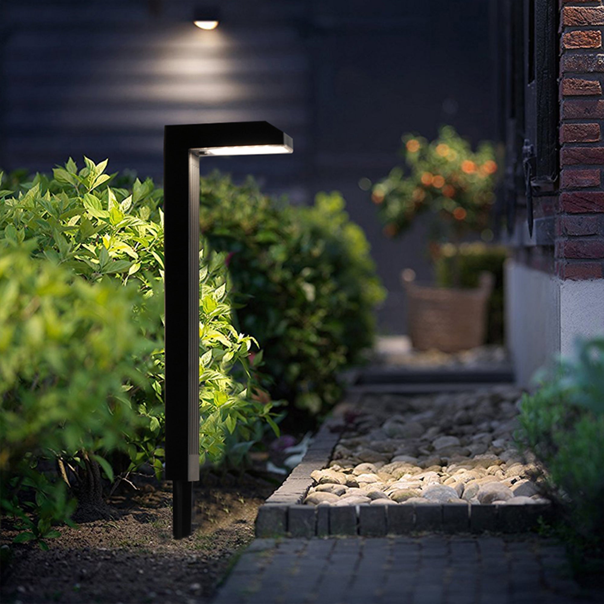 Torly - Solar Bollard & Post Light - Plastic - Black