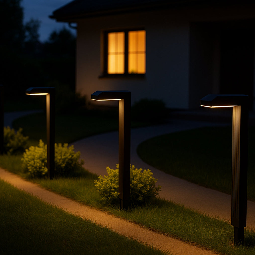 Torly - Solar Bollard & Post Light - Plastic - Black