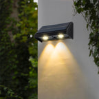 Kyla - Solar Wall Light - Plastic - Black