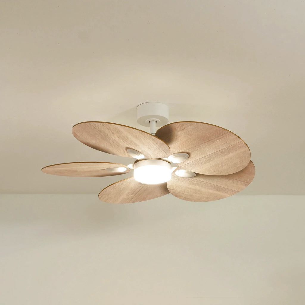 Lotus Teinté Chêne | Ventilateur De Plafond – Ø 105 Cm