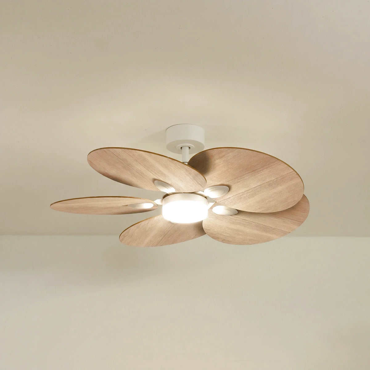 Lotus Teinté Chêne | Ventilateur De Plafond – Ø 105 Cm