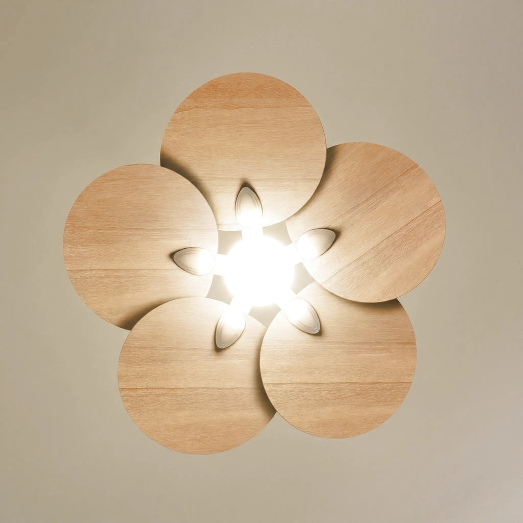 Lotus Teinté Chêne | Ventilateur De Plafond – Ø 105 Cm