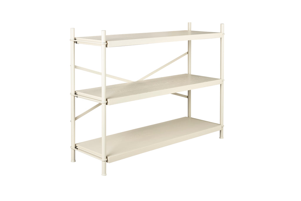 Iron Shelf Low - Shelf - Rubberwood - Beige