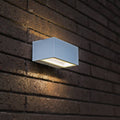 Gemini - Mains Wall Light - Aluminium - White