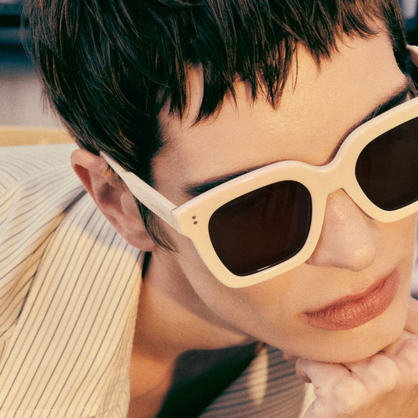 Claris Virot Flores Ivory Sunglasses