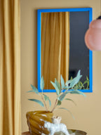 Atle - Wall Mirror - Blue - MDF