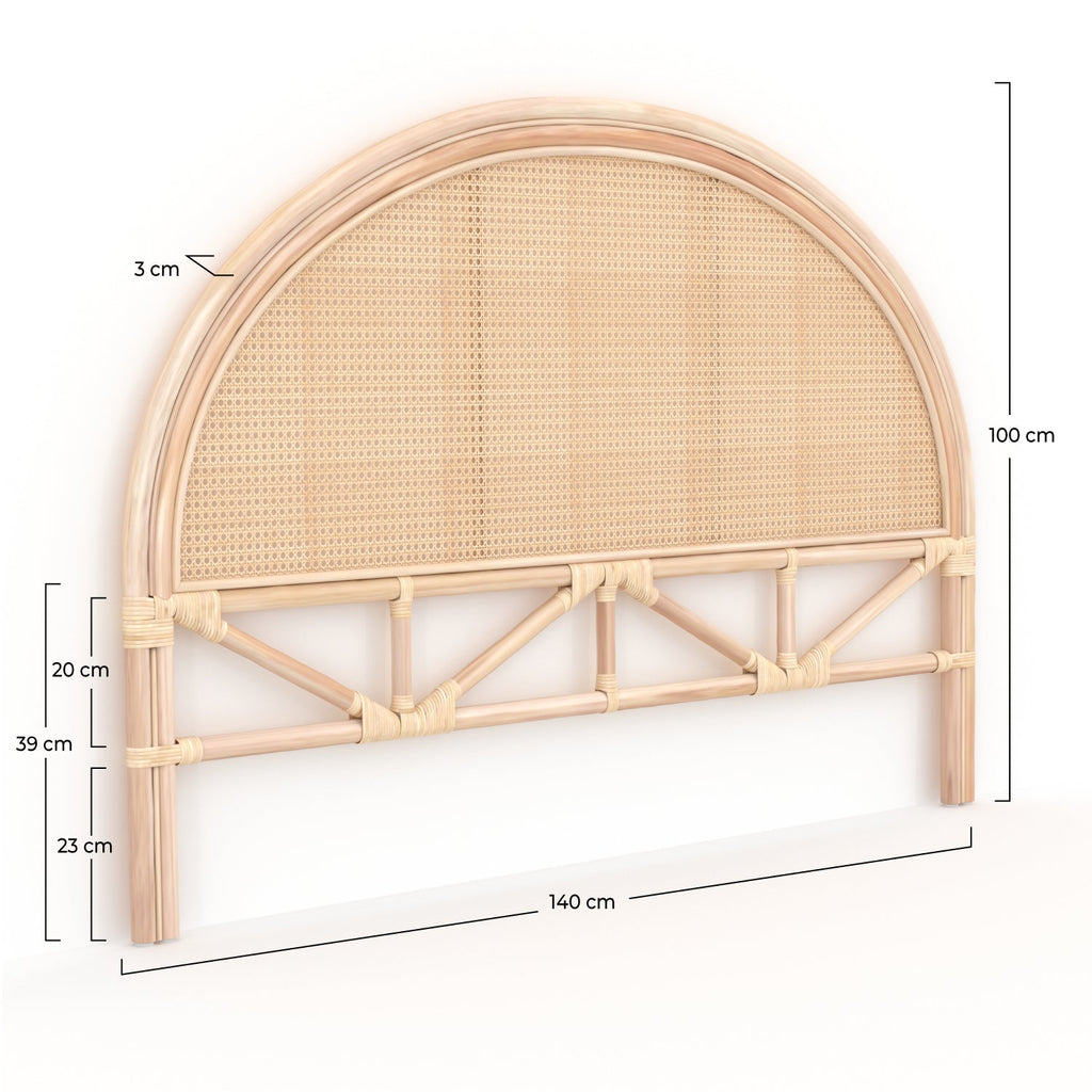 Néora - Rattan And Canework Headboard