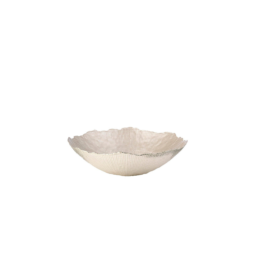 Aster - Centre De Table - Ø33 Cm - Perle/Argent