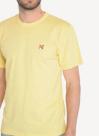 Maison Kitsune - Fox Head Patch Classic Tee-Shirt - Soft Yellow - Homme