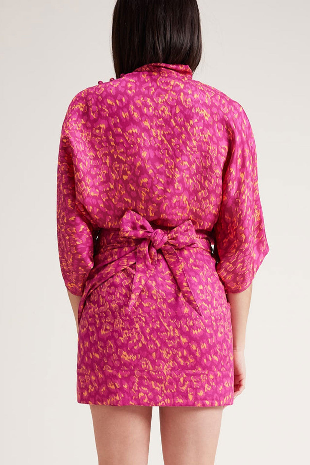 Falda Margaux Leopardo Rosa