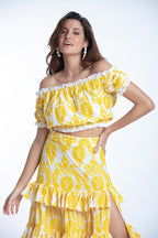 Jupe Nais - Broderies Jaune