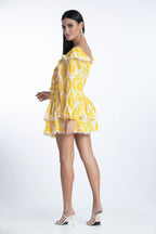 Paulina Skirt - Yellow Embroidery