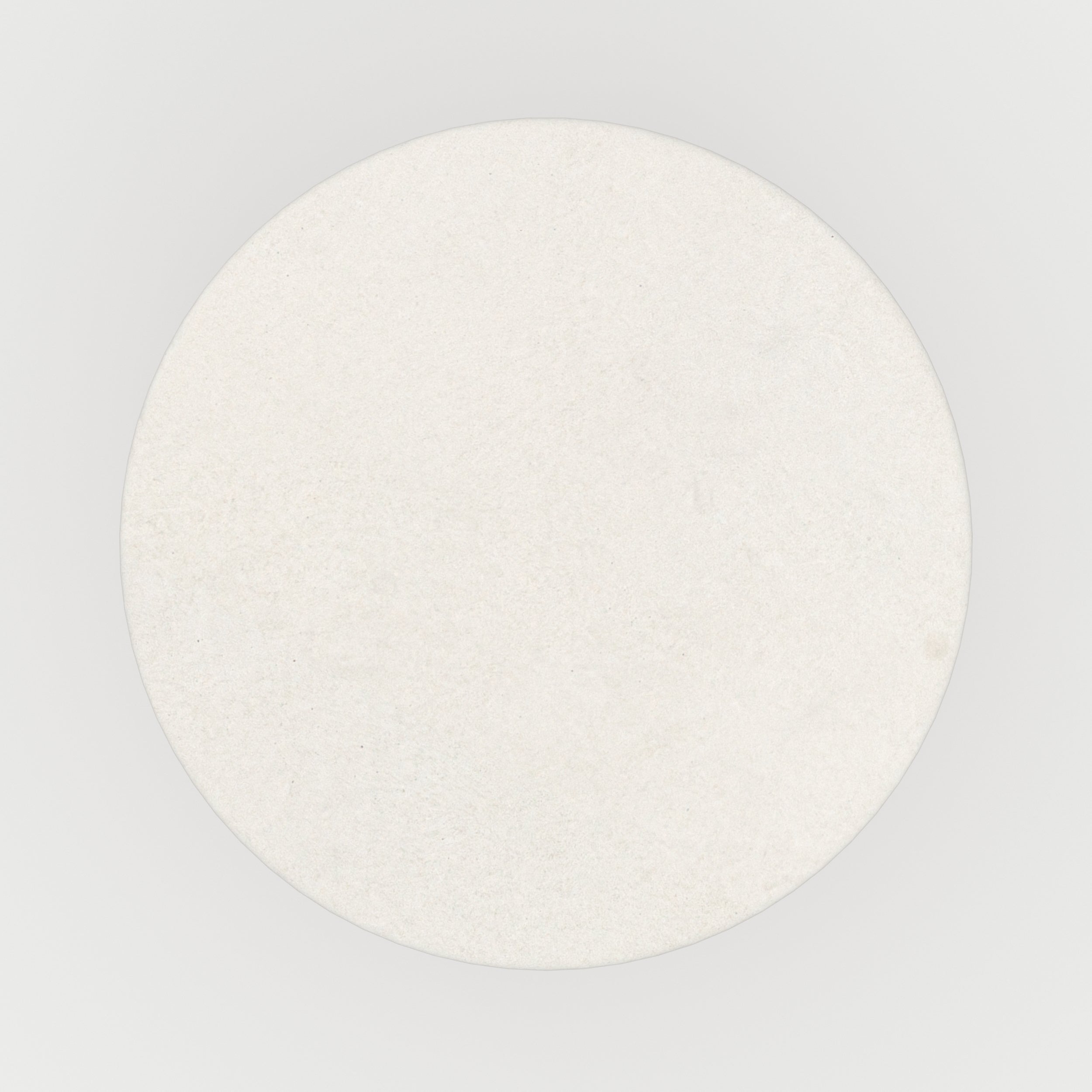 Maupiti - White Round Side Table in Concrete Effect Clay Fiber