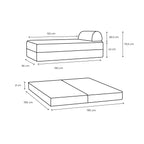 Méridienne Sun - 3 plazas - Tejido impermeable