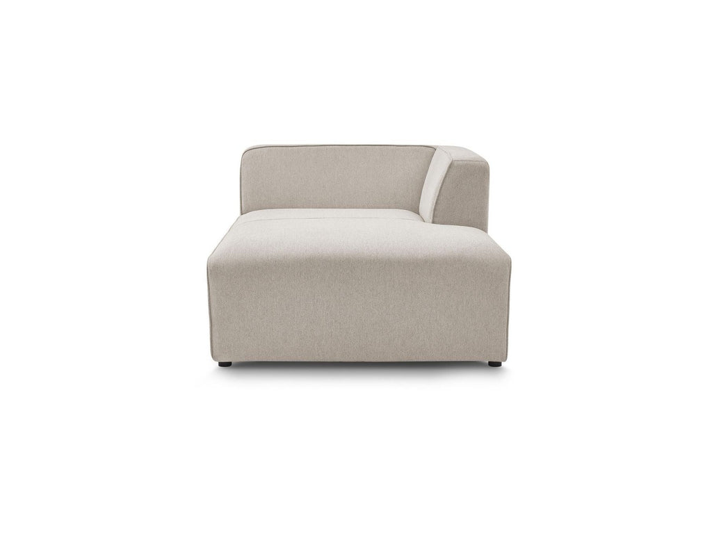 Méridienne Pour Canapé Modulable Megeve - Tissu Chiné - Angle Droit