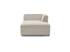 Méridienne Pour Canapé Modulable Megeve - Tissu Chiné - Angle Droit