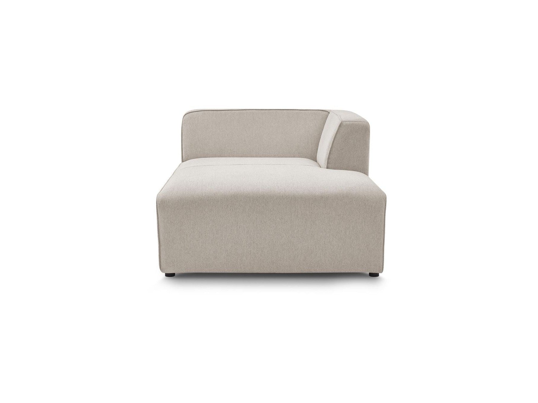 Méridienne Pour Canapé Modulable Megeve - Tissu Chiné - Angle Droit