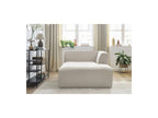 Méridienne Pour Canapé Modulable Megeve - Tissu Chiné - Angle Droit