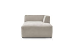 Méridienne Pour Canapé Modulable Megeve - Tissu Texturé - Angle Droit