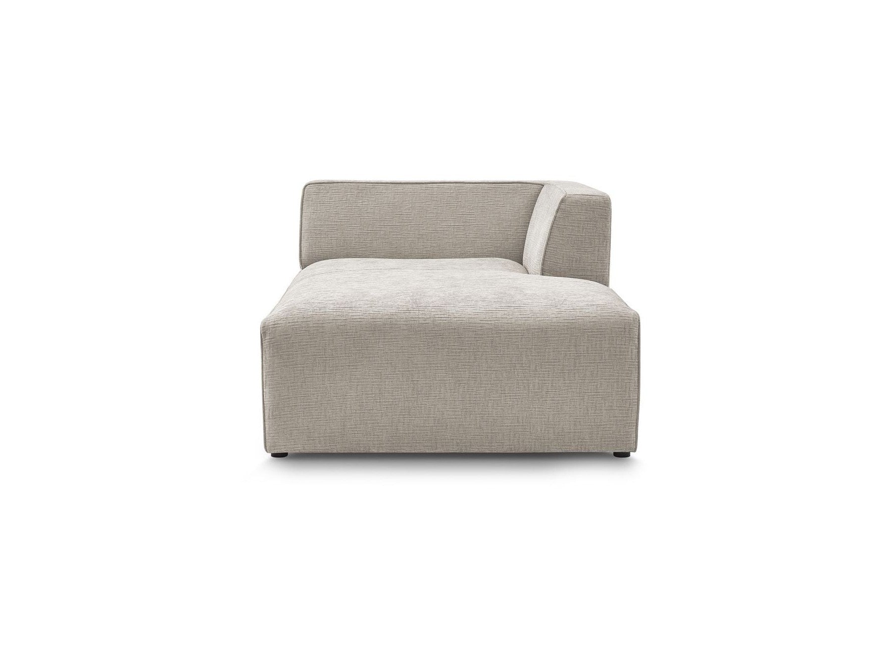 Méridienne Pour Canapé Modulable Megeve - Tissu Texturé - Angle Droit