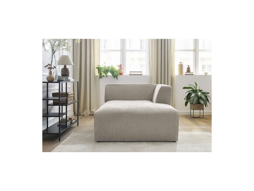 Méridienne Pour Canapé Modulable Megeve - Tissu Texturé - Angle Droit