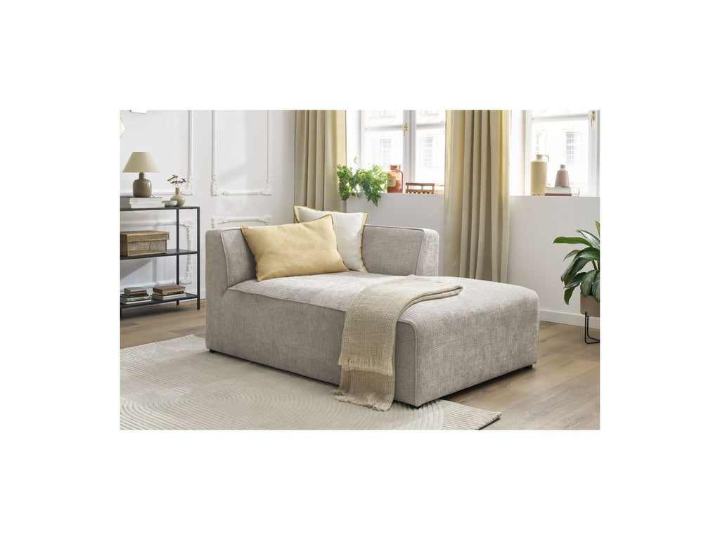 Méridienne Pour Canapé Modulable Megeve - Tissu Texturé - Angle Droit