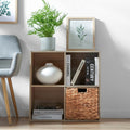 4-Compartment Unit - Compo - Wood Finish