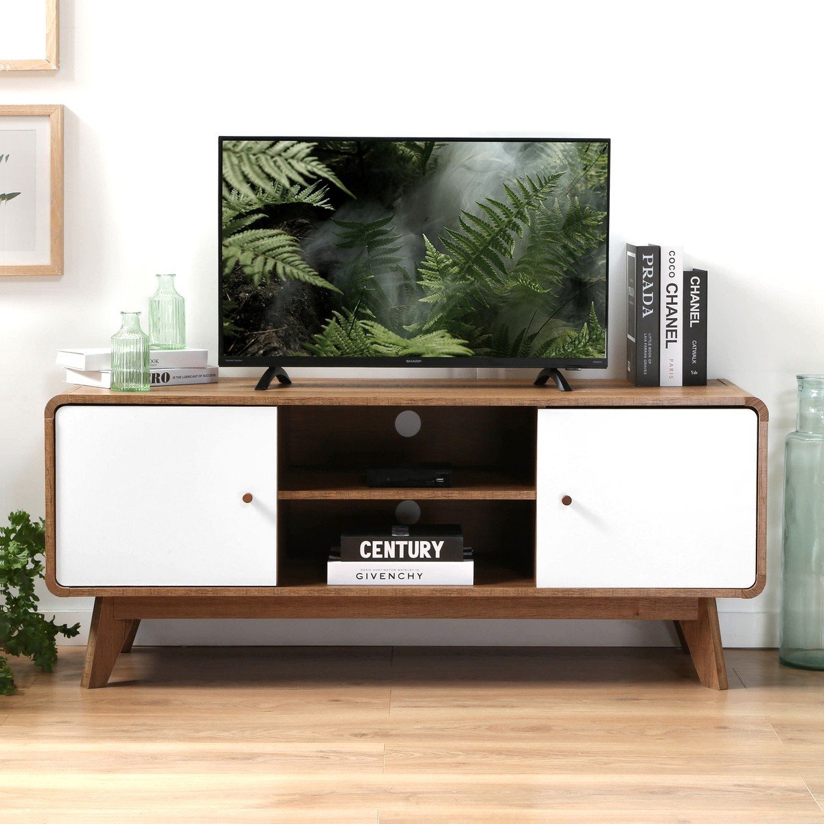 Albura - Mueble de TV de 2 puertas