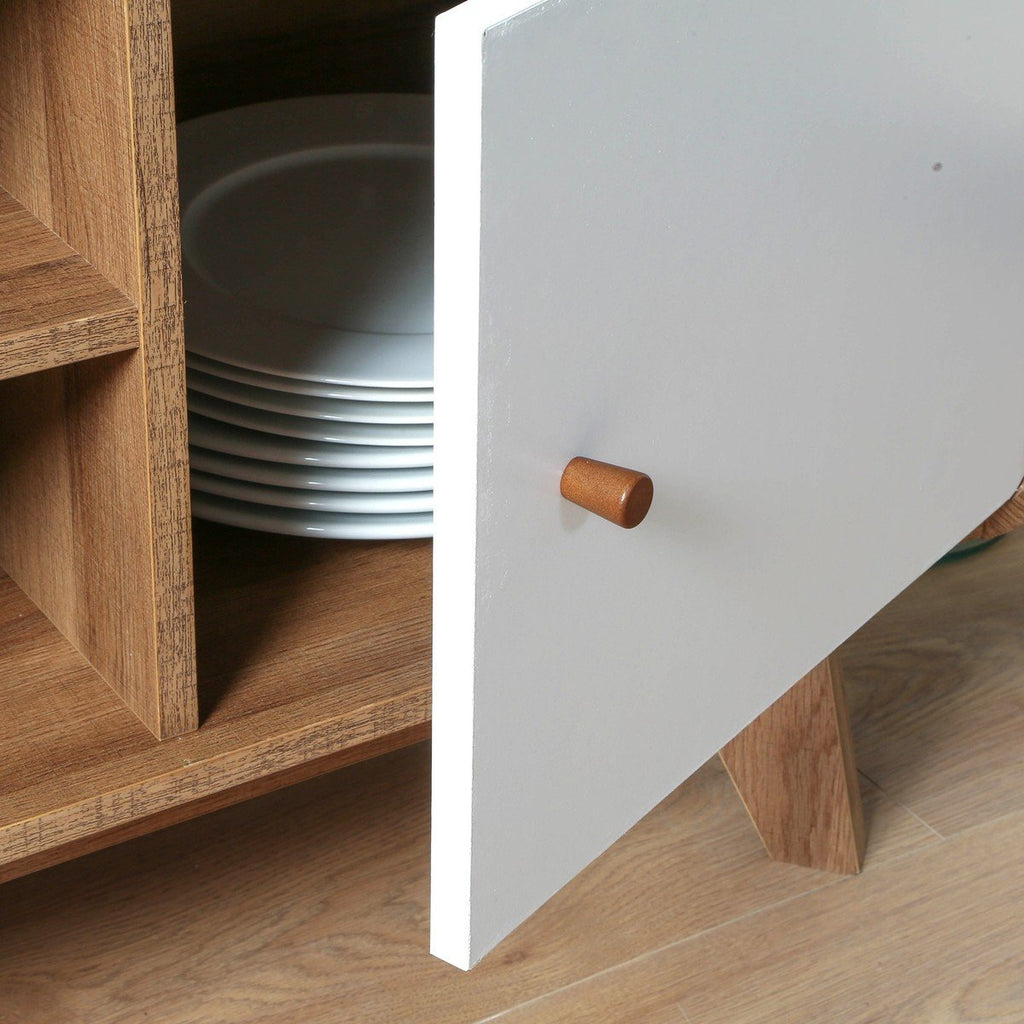 Albura - Mueble de TV de 2 puertas
