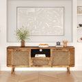 Wava - Mueble Tv De Madera De Mango Y Enrejado