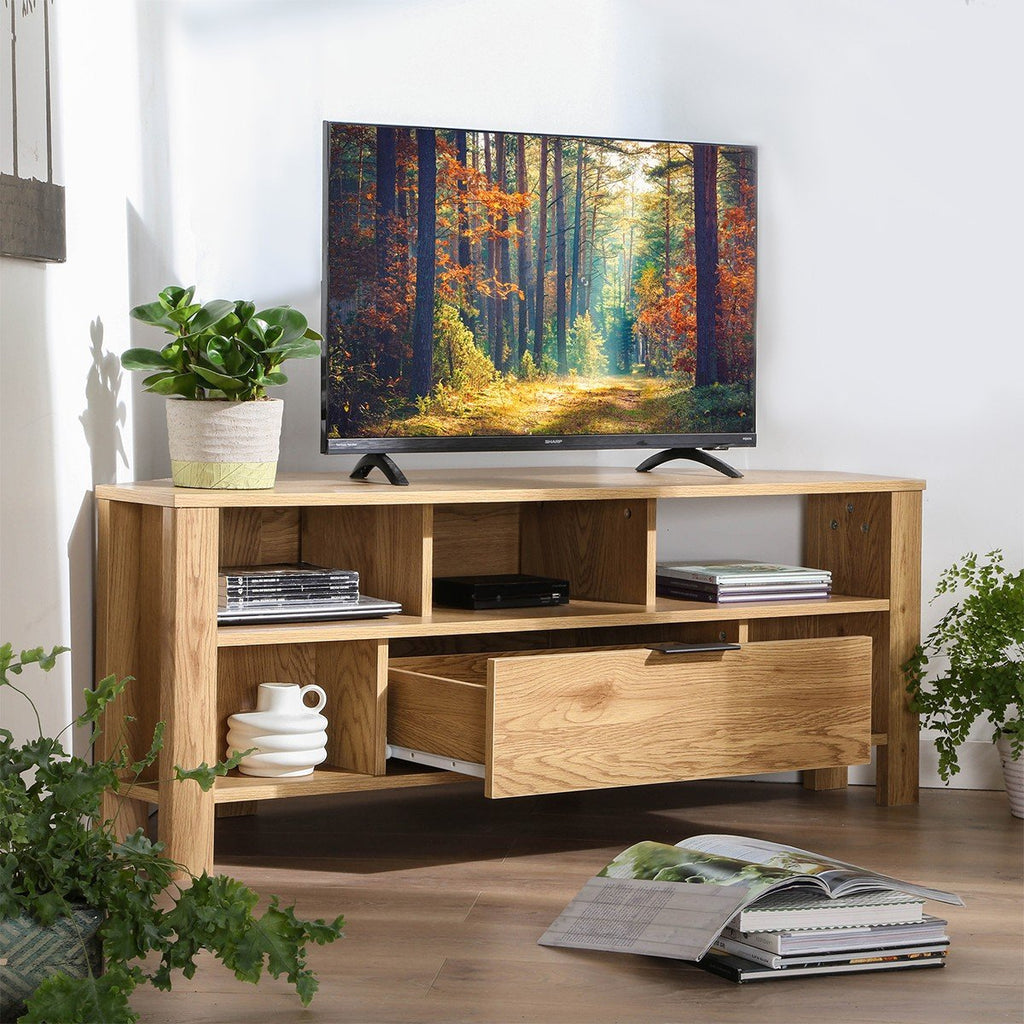 1-Drawer TV Unit - Oak