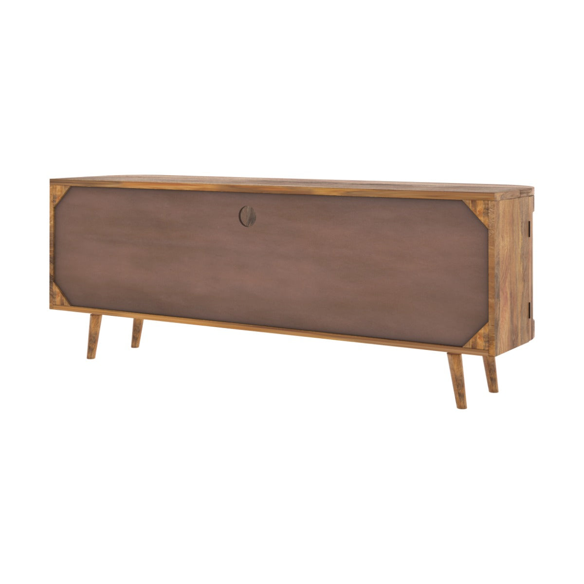 Wava - Mueble Tv De Madera De Mango Y Enrejado