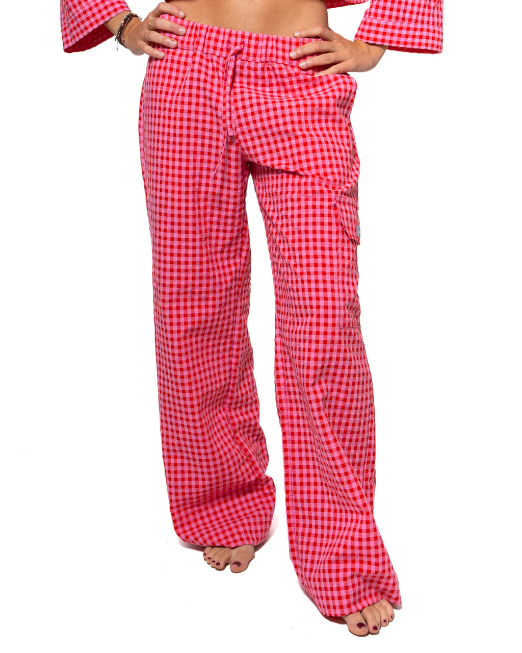 Pantalon Vichy - Red Pepper