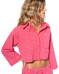 Gingham Shirt - Red Pepper