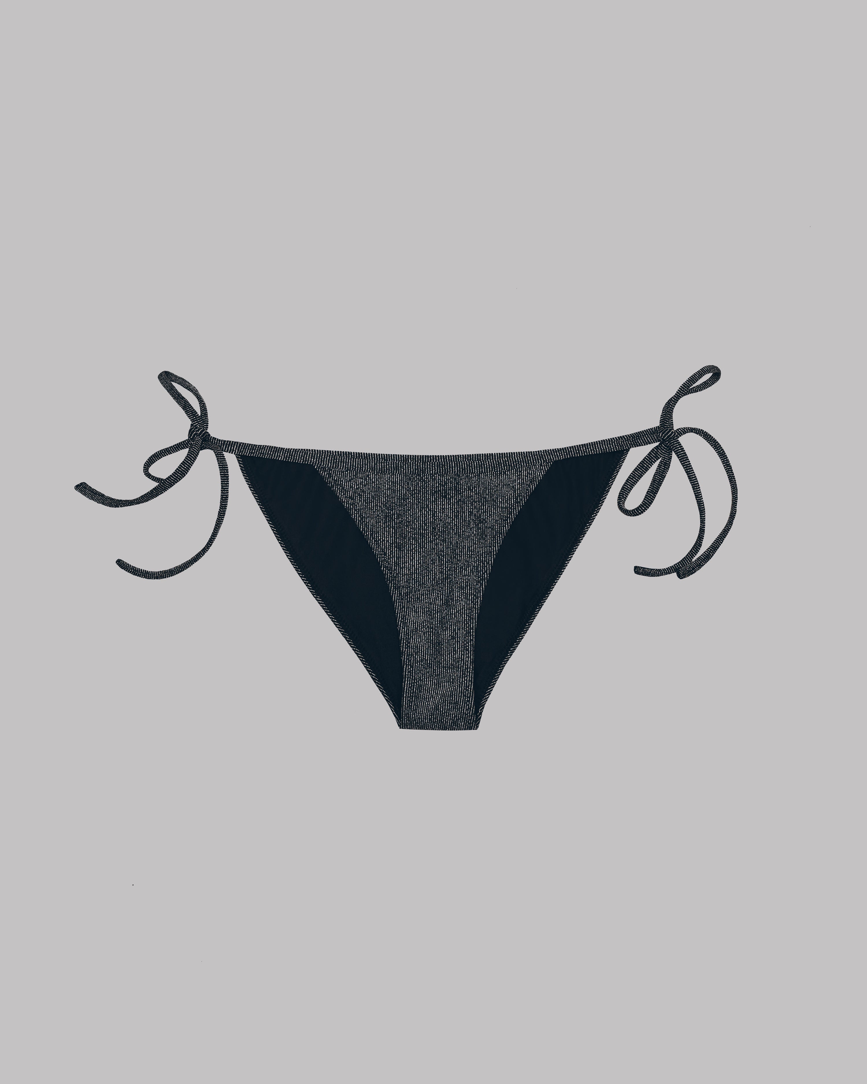 Black Sparkly Bikini Bottom - Product photo