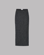 Falda The Dark Glitter Ribbed Long Tube