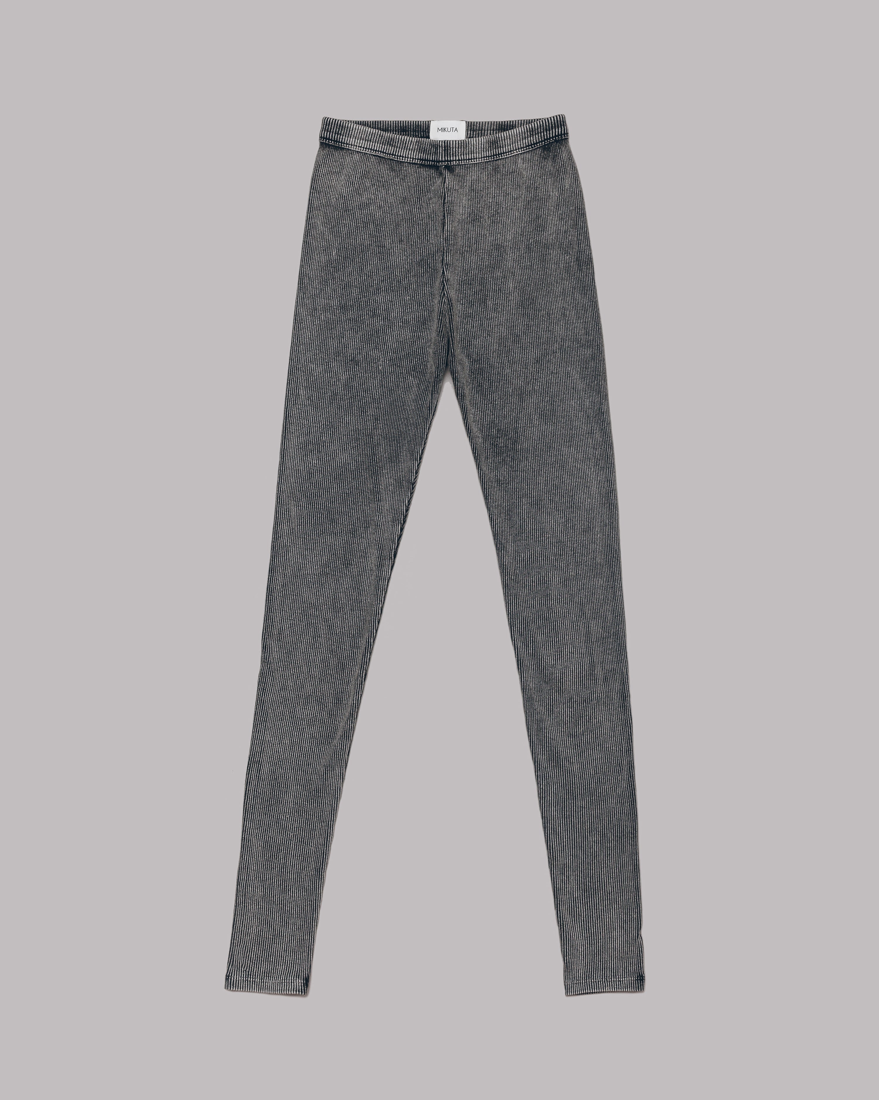 Dark Ribbed Leggings - Product photo