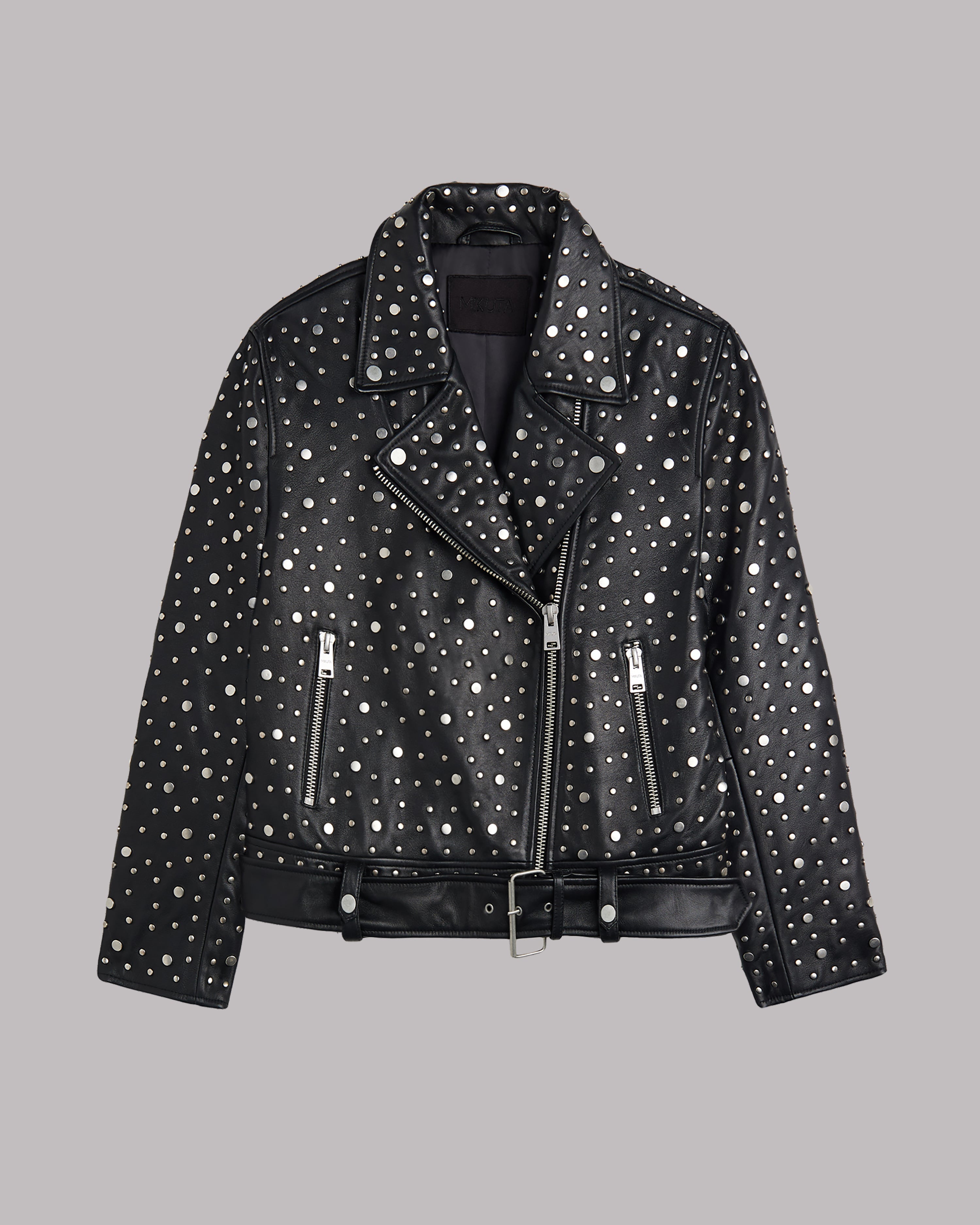 Chaqueta de cuero con tachuelas - Foto del producto