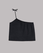 The Black Asymmetrical Top Product Shot - Product photo