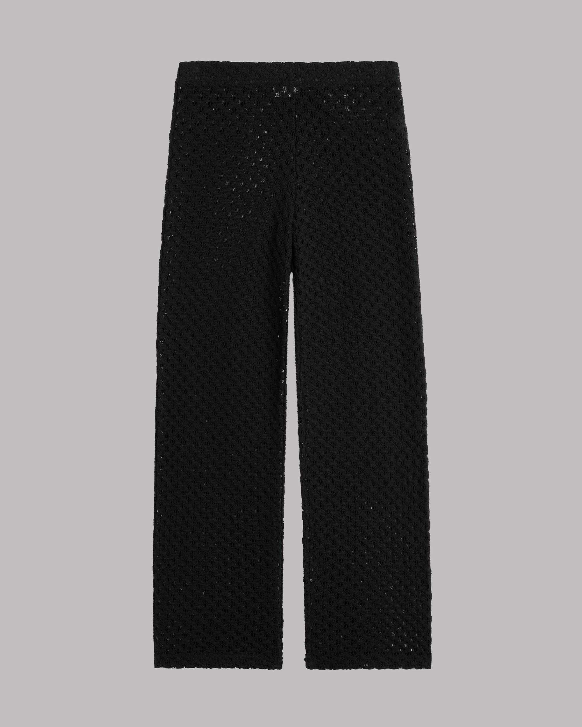 Los pantalones de crochet negros Foto del producto - Foto del producto