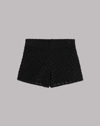 The Black Crochet Shorts Product Shot - Product photo