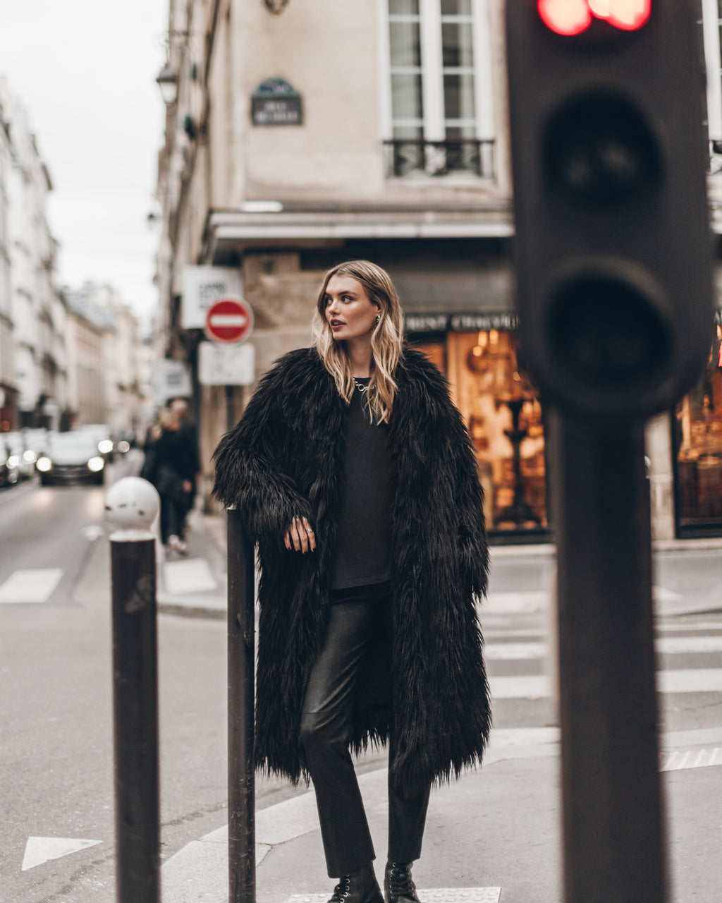 The Black Fluffy Coat