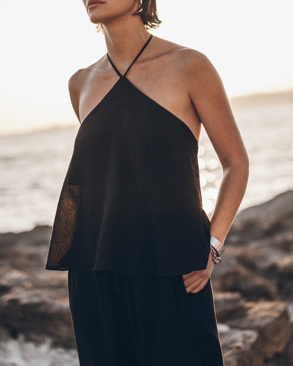 Pantalon The Black Flowy