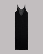 The Black Long Knitted Dress Product Shot - Product photo
