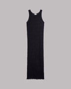 The Black Long Sheer Dress - Product photo