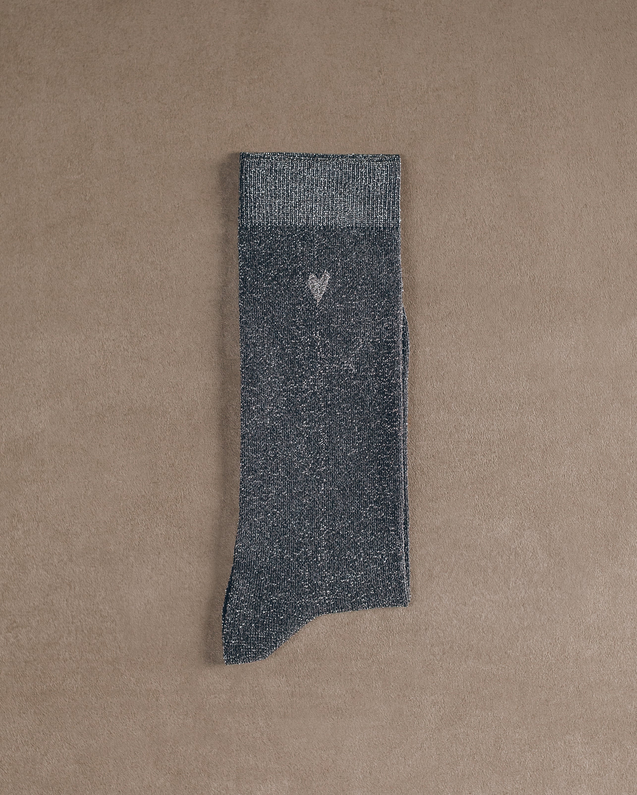 The Dark Lurex Socks Product Shot - Product photo