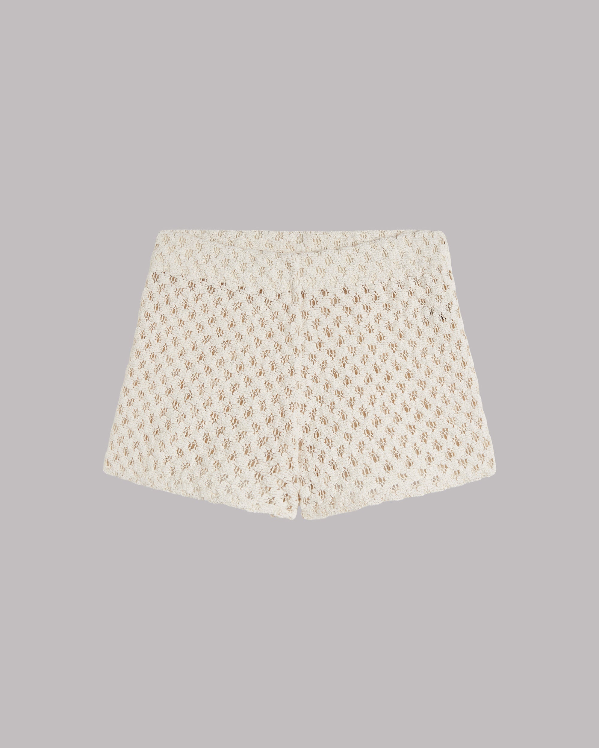 Los pantalones cortos de crochet crudo Foto del producto - Foto del producto