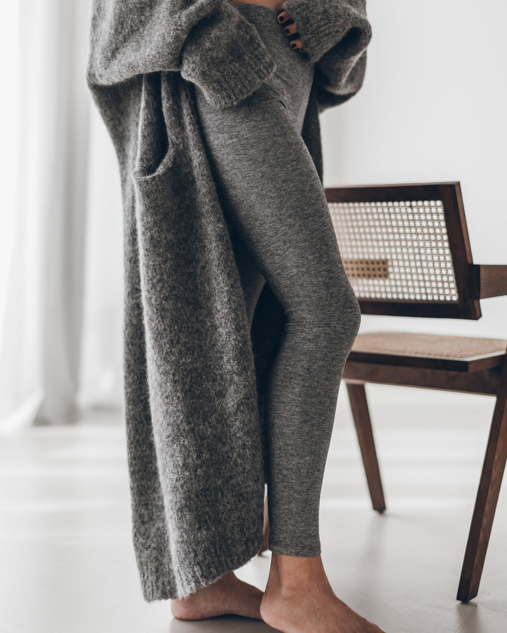 Los leggings cómodos grises